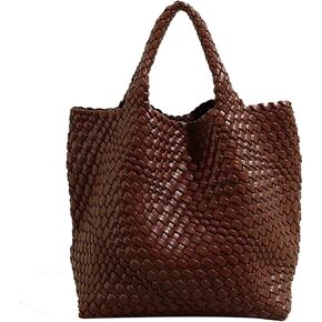 JINMANXUE Fashion Woven Bag Shopper Bag Travel Handbags and Purses Women Tote Bag Large Capacity Shoulder Bags in Kuwait