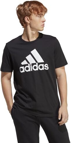 adidas Men's Essentials Single Jersey 3-Stripes T-Shirt in Saudi Arabia