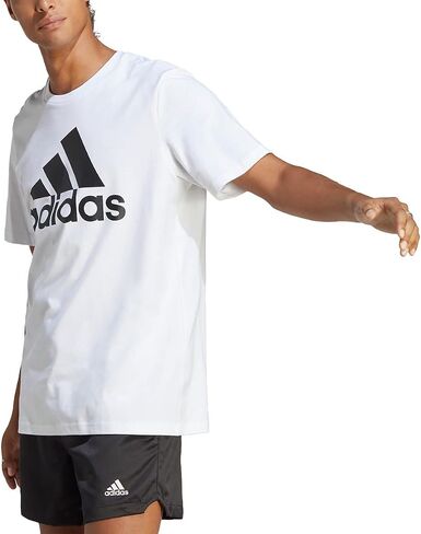 adidas Men's Essentials Single Jersey 3-Stripes T-Shirt in Saudi Arabia
