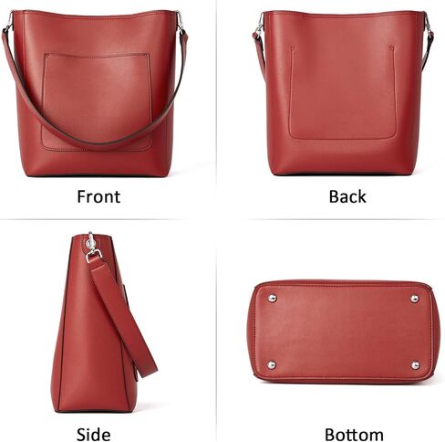 BROMEN Mother's Day Hobo Bags for Women Leather Handbags Designer Shoulder Bucket Crossbody Purse in Kuwait