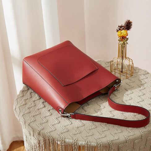 BROMEN Mother's Day Hobo Bags for Women Leather Handbags Designer Shoulder Bucket Crossbody Purse in Kuwait