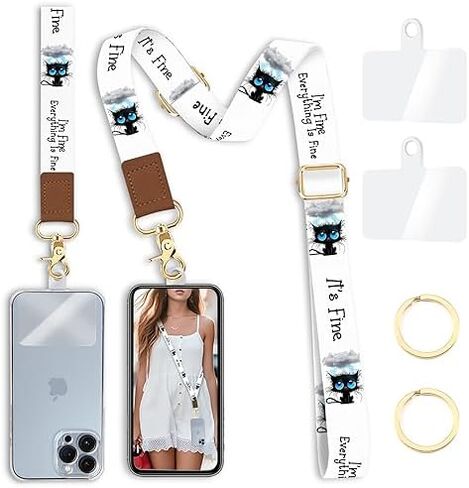 Phone Lanyard Wrist Strap Crossbody, Be Kind Cell Phone Lanyard for Around The Neck Wristlet Adjustable Phone Strap, Rainbow Cute Lanyard for Keys iPhone Case ID Badges Phone Accessories in Kuwait