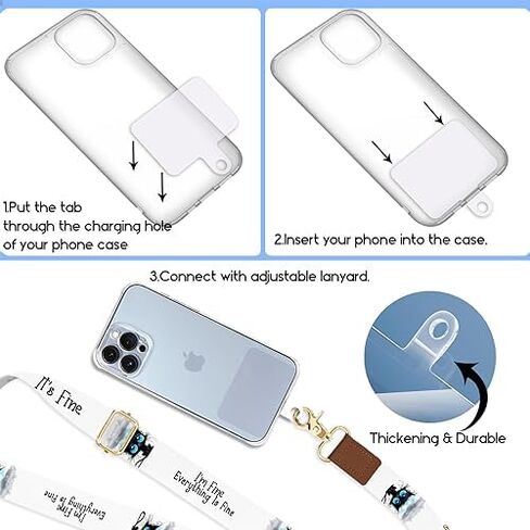 Phone Lanyard Wrist Strap Crossbody, Be Kind Cell Phone Lanyard for Around The Neck Wristlet Adjustable Phone Strap, Rainbow Cute Lanyard for Keys iPhone Case ID Badges Phone Accessories in Kuwait