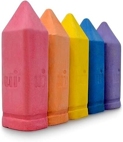 Urban Infant Non-Toxic Sidewalk Chalk for Toddlers and Kids - Washable Outdoor Jumbo Chalk - Rainbow in Saudi Arabia