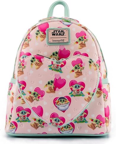 حقيبة ظهر Loungefly Star Wars Mandalorian Grogu Valentines مقاس واحد in Saudi Arabia