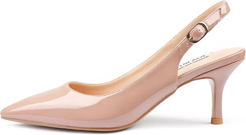 JOY IN LOVE Slingback Kitten Heels for Women Closed Pointed Toe Pumps Dress Shoes in Saudi Arabia