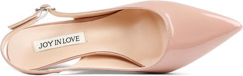 JOY IN LOVE Slingback Kitten Heels for Women Closed Pointed Toe Pumps Dress Shoes in Saudi Arabia