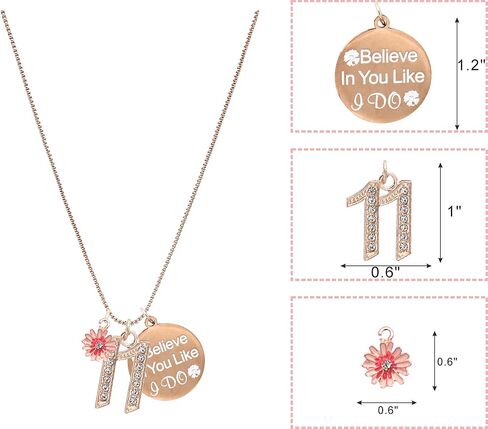 11th Birthday, 11th Birthday Gift, 11th Birthday Girl Gifts, 11th Birthday Necklace, Gifts for 11 years old Girl, 11th Birthday charm Bracelet, Gift for 11 year old Girl, 11th Birthday Gifts for Girls in Saudi Arabia