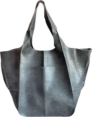 حقيبة كتف من الجلد الناعم كبيرة الحجم من Qunsia قابلة للطي وحقيبة سفر في عطلة نهاية الأسبوع in Kuwait