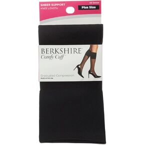 Berkshire Women's Plus Size Queen Sheer Graduated Compression Trouser Sock