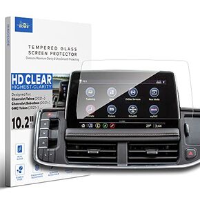 Glass Screen Protector for 2021 2022 2023 2024 Chevrolet Chevy Tahoe/Suburban, GMC Yukon 10.2 inch Infotainment Touchscreen (HD Clear) in Saudi Arabia