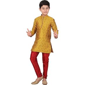 Pro-Ethic Style Developer Silk Kids Kurta Set for Boys | Indian Traditional Wear | 1 To 16 Years | Pack of 1 (S-106) in Kuwait