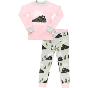 Lazy One Warm Long-Sleeve PJ Sets for Girls and Boys, Funny Kids' Pajama Sets, Cozy, Comfy