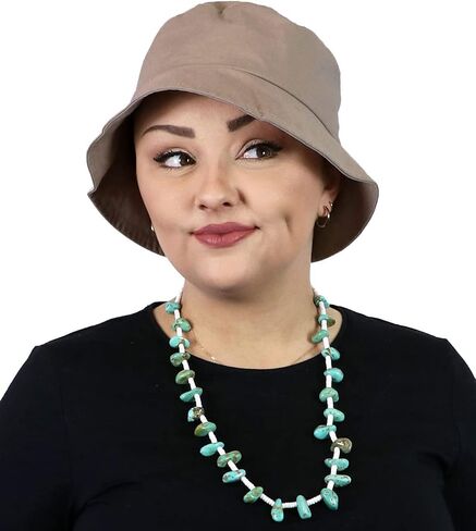 Hats Scarves & More Bucket Hat Womens Chemo Cancer 50+ UPF UV Sun Protection Adjustable Fit for Small Heads Foldable Beach in Kuwait