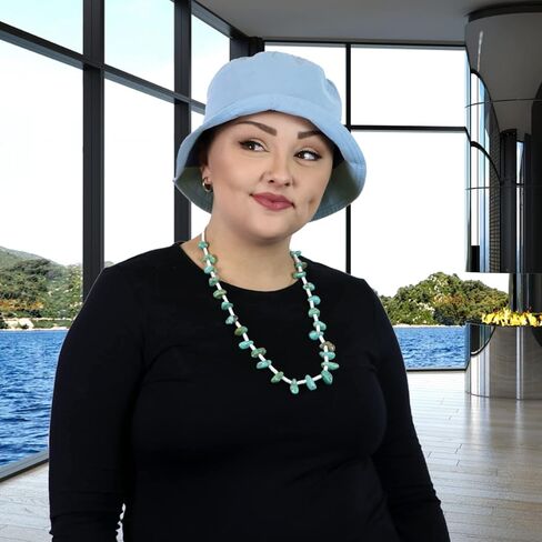Hats Scarves & More Bucket Hat Womens Chemo Cancer 50+ UPF UV Sun Protection Adjustable Fit for Small Heads Foldable Beach in Kuwait