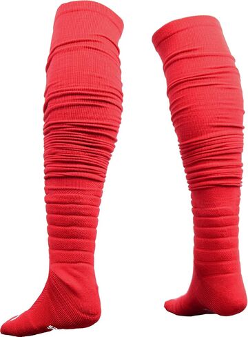 Sports Unlimited Gameday Drip Scrunch Football Socks, Youth & Adult Extra Long Padded Sport Socks, Sold as a Pair in Kuwait