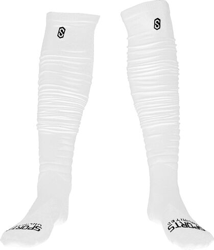 Sports Unlimited Gameday Drip Scrunch Football Socks, Youth & Adult Extra Long Padded Sport Socks, Sold as a Pair in Kuwait