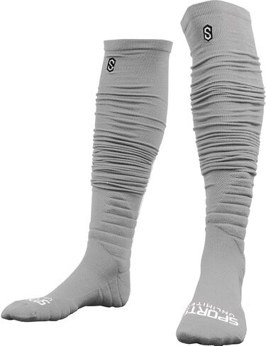 Sports Unlimited Gameday Drip Scrunch Football Socks, Youth & Adult Extra Long Padded Sport Socks, Sold as a Pair in Kuwait