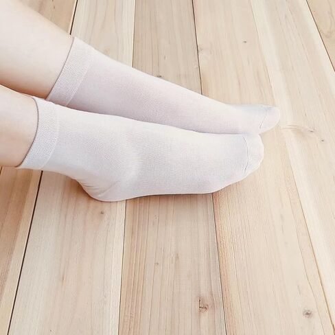MELUSA Women’s 5 Pairs Bamboo Ankle Socks Soft Lightweight Breathable Seamless Toe in Saudi Arabia