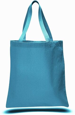 (12 Pack) 1 Dozen - Heavy Cotton Canvas Tote Bag (Natural) in Kuwait