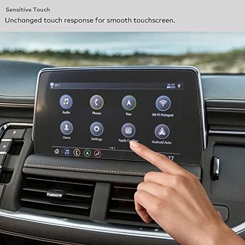 Glass Screen Protector for 2021 2022 2023 2024 Chevrolet Chevy Tahoe/Suburban, GMC Yukon 10.2 inch Infotainment Touchscreen (HD Clear) in Kuwait