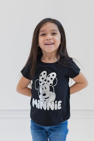Disney Minnie Mouse Girls Pullover Metallic T-Shirt Toddler to Big Kid in Kuwait
