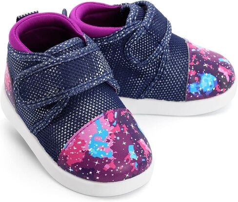ikiki Sneaks Shoes for Toddlers and Little Kids. Roomy fit Sneakers - Note: Non Squeaking - Vegan Leather Toe and Heel in Kuwait