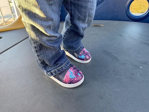 ikiki Sneaks Shoes for Toddlers and Little Kids. Roomy fit Sneakers - Note: Non Squeaking - Vegan Leather Toe and Heel in Kuwait