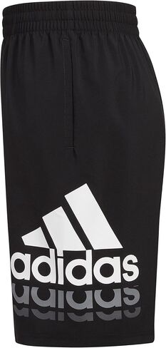 شورت رياضي منسوج أساسي بحزام خصر مرن Big Aeroready للأولاد من adidas in Saudi Arabia