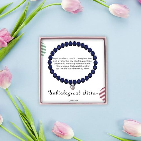 SOLINFOR Best Friends Bracelet - My Unbiological Sister Bracelet BFF Friendship Jewelry Gift Idea for Women in Kuwait