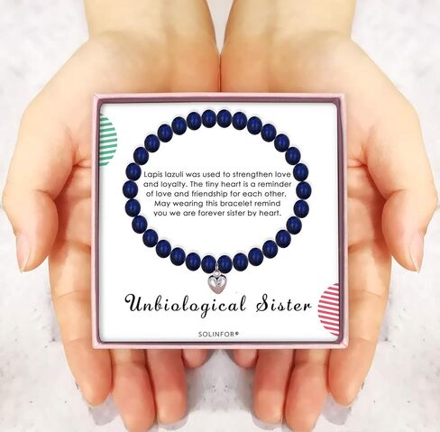 SOLINFOR Best Friends Bracelet - My Unbiological Sister Bracelet BFF Friendship Jewelry Gift Idea for Women in Kuwait