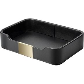 Luxury Leather Tray Desktop Storage Small Catchall Organizer Decorative Tray for Entryway Table to Hold Jewelry Watch Keys Phone Wallet in Saudi Arabia