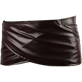 FangjunxianST Attack Titan Leather Skirt Short Brown Hookshot Belt Apron