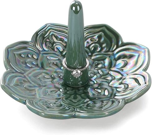 Butterfly Ring Holder, Decorative Jewelry Holder, Birthday Valentine's Day Christmas Engagement Wedding Gifts for Women, Ceramic Green in Kuwait