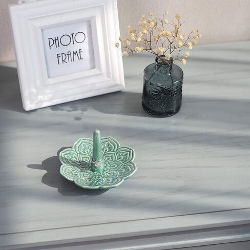Butterfly Ring Holder, Decorative Jewelry Holder, Birthday Valentine's Day Christmas Engagement Wedding Gifts for Women, Ceramic Green in Kuwait