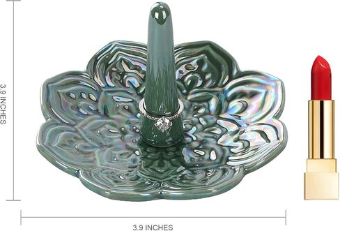 Butterfly Ring Holder, Decorative Jewelry Holder, Birthday Valentine's Day Christmas Engagement Wedding Gifts for Women, Ceramic Green in Kuwait
