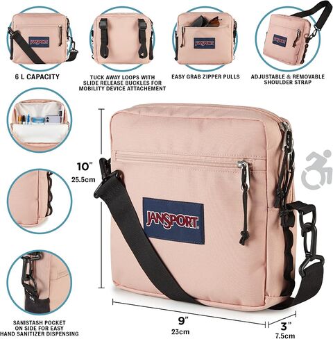 JanSport Central Adaptive Accessory Bag, Misty Rose, 6L in Saudi Arabia