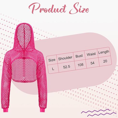 Hicarer 3 Pcs Fishnet Shirt for Women, 80s Costumes Neon Fishnet Costumes, Long Sleeve Fishnet Crop Top Mesh Shirt Club Concert Party Festival, Neon Green Rose Red Black in Saudi Arabia