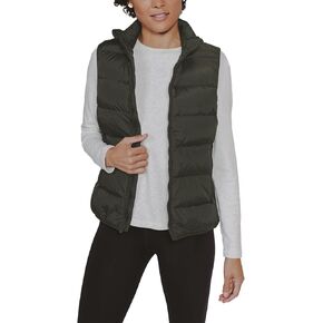 JIHUILAI Womens Puffer Vest Lightweight Stand Collar Sleeveless Vest with Zipper Pockets Travel and Outdoor Puffy Vest Women