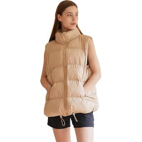 MISSFASHION سترة منتفخة بدون أكمام للنساء مبطنة بسحاب مبطن سترة معطف أسود ملابس خارجية in Kuwait