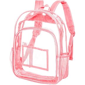 gxtvo Clear Backpack, Heavy Duty Transparent Bookbag, See Through Backpacks for Women Men in Saudi Arabia