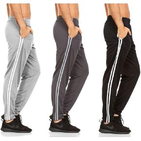 DARESAY 3 Pack: Men’s Athletic Pants with Pockets, Mens Sweatpants, Workout Pants for Men with Pockets (Up to 3XL) in Saudi Arabia
