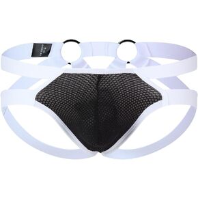 Evankin Men Jockstrap Underwear Hollow Out Mesh Thong Breathable G-Strings Athletic Supporter Jock Straps in Saudi Arabia