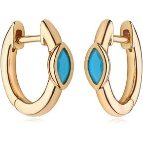 MYEARS Women Huggie Earrings Gold Hoop 14K Gold Filled Small Simple Hypoallergenic Everyday Jewelry in Kuwait