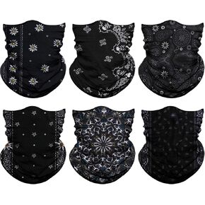 Venswell Neck Gaiter Face Mask Men Women,Seamless Bandana Rave Face Cover Scarf Mask,Balaclava,Headband, Head Wrap,Headwear in Kuwait