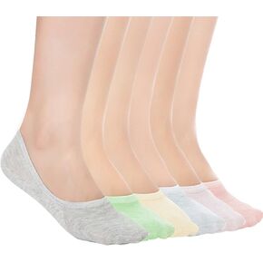 Losa Kute 6 Pairs Women’s Casual No Show Socks Anti-Slip Socks …