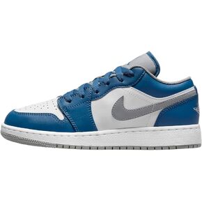 Jordan Nike 1 Low Grade School True Blue/Cement Grey-White 553560-412 7Y in Saudi Arabia
