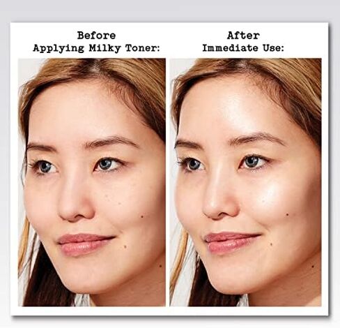 تونر حليبي للوجه من ثايرز مع فطر الثلج وحمض الهيالورونيك، تونر طبيعي لطيف للوجه، تم اختباره من قبل أطباء الجلدية، للبشرة الجافة والحساسة، 12 أونصة in Kuwait