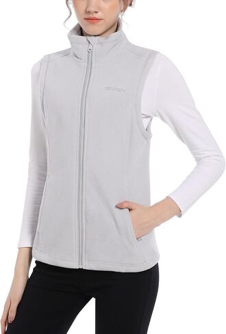 alblanc Womens Fleece Vest,Midweight Warm Sleeveless Polar Soft Fleece Vest,Fleece Vest for Women Zip up in Saudi Arabia