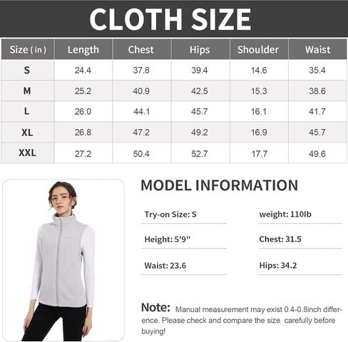 alblanc Womens Fleece Vest,Midweight Warm Sleeveless Polar Soft Fleece Vest,Fleece Vest for Women Zip up in Saudi Arabia